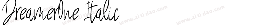 DreamerOne Italic字体转换